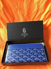 GOYARD ZIPPY LONG WALLET BLUE SIZE 19 CM - 2
