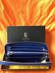GOYARD ZIPPY LONG WALLET BLUE SIZE 19 CM - 4
