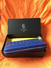 GOYARD ZIPPY LONG WALLET BLUE SIZE 19 CM - 5