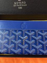 GOYARD ZIPPY LONG WALLET BLUE SIZE 19 CM - 6