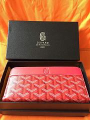 GOYARD ZIPPY LONG WALLET RED SIZE 19 CM - 1
