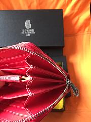 GOYARD ZIPPY LONG WALLET RED SIZE 19 CM - 5