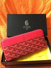GOYARD ZIPPY LONG WALLET RED SIZE 19 CM - 4