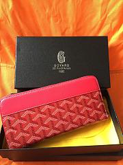 GOYARD ZIPPY LONG WALLET RED SIZE 19 CM - 3