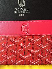 GOYARD ZIPPY LONG WALLET RED SIZE 19 CM - 2