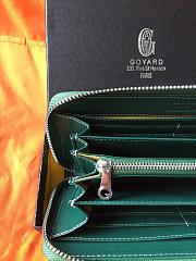GOYARD ZIPPY LONG WALLET GREEN SIZE 19 CM - 6
