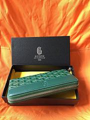 GOYARD ZIPPY LONG WALLET GREEN SIZE 19 CM - 3