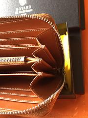 GOYARD ZIPPY LONG WALLET BROWN/BLACK SIZE 19 CM - 3