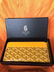 GOYARD ZIPPY LONG WALLET YELLOW SIZE 19 CM - 5
