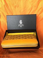 GOYARD ZIPPY LONG WALLET YELLOW SIZE 19 CM - 4