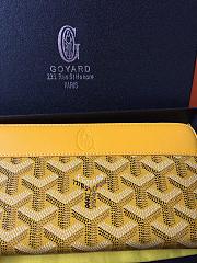 GOYARD ZIPPY LONG WALLET YELLOW SIZE 19 CM - 3
