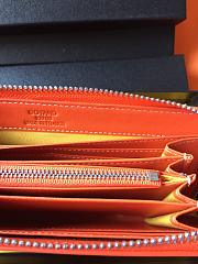 GOYARD ZIPPY LONG WALLET ORANGE SIZE 19 CM - 6
