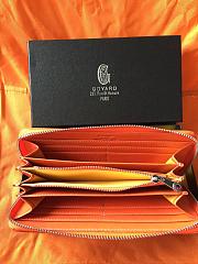 GOYARD ZIPPY LONG WALLET ORANGE SIZE 19 CM - 2