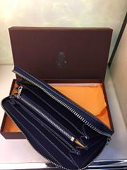 GOYARD ZIPPY LONG WALLET NAVY BLUE SIZE 19 CM - 6