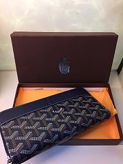 GOYARD ZIPPY LONG WALLET NAVY BLUE SIZE 19 CM - 3