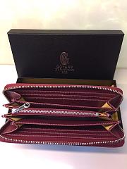 GOYARD ZIPPY LONG WALLET BORDEAUX SIZE 19 CM - 6