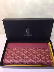 GOYARD ZIPPY LONG WALLET BORDEAUX SIZE 19 CM - 3