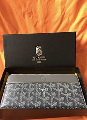 GOYARD ZIPPY LONG GREY SIZE 19 CM - 1