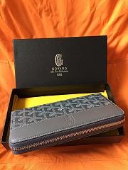GOYARD ZIPPY LONG GREY SIZE 19 CM - 6