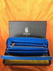 GOYARD ZIPPY LONG AZURE SIZE 19 CM - 6