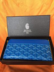 GOYARD ZIPPY LONG AZURE SIZE 19 CM - 4