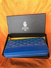 GOYARD ZIPPY LONG AZURE SIZE 19 CM - 2