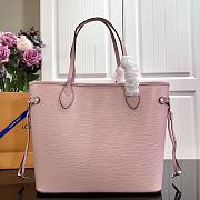 LV NEVERFULL MM M41091 ROSE CLAIRE Tote Bag Epi Leather SIZE 32 CM - 6