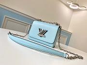 LV TWIST MINI LIGHT BLUE M56117 SIZE 15.5 CM - 1