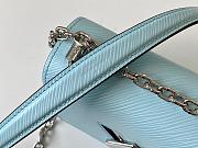 LV TWIST MINI LIGHT BLUE M56117 SIZE 15.5 CM - 3