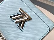 LV TWIST MINI LIGHT BLUE M56117 SIZE 15.5 CM - 2
