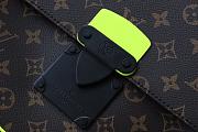 LV S LOCK A4 POUCH FLUORESCENT YELLOW M80560 SIZE 27 CM - 3