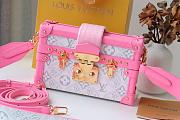 LV PETITE MALLE BOX BAG PINK M40273 SIZE 19 .5 CM - 1