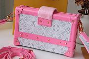 LV PETITE MALLE BOX BAG PINK M40273 SIZE 19 .5 CM - 6