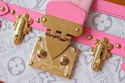LV PETITE MALLE BOX BAG PINK M40273 SIZE 19 .5 CM - 5