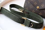 LV FÉLICIE KHAKI GREEN STRAP & GO M80091 17 CM - 4