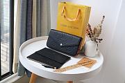 LV POCHETTE FELICIE LEOPARD PRINTED M80697 SIZE 21 CM - 1