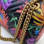 GUCCI GG MARMONT SMALL MATELASSÉ BLACK COLORFUL ‎443497 SIZE 26 CM - 4