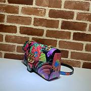 GUCCI GG MARMONT SMALL MATELASSÉ BLACK COLORFUL ‎443497 SIZE 26 CM - 3