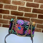 GUCCI GG MARMONT SMALL MATELASSÉ BLACK COLORFUL ‎443497 SIZE 26 CM - 5