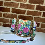 GUCCI GG MARMONT SMALL MATELASSÉ WHITE COLORFUL ‎443497 SIZE 26 CM - 2