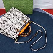 GUCCI DIANA SMALL PYTHON TOTE BAG 660195 SIZE 27 CM - 6