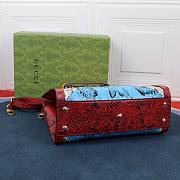 GUCCI DIANA SMALL RED PYTHON TOTE BAG 660195 SIZE 27 CM - 3