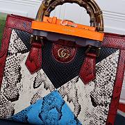 GUCCI DIANA SMALL RED PYTHON TOTE BAG 660195 SIZE 27 CM - 4