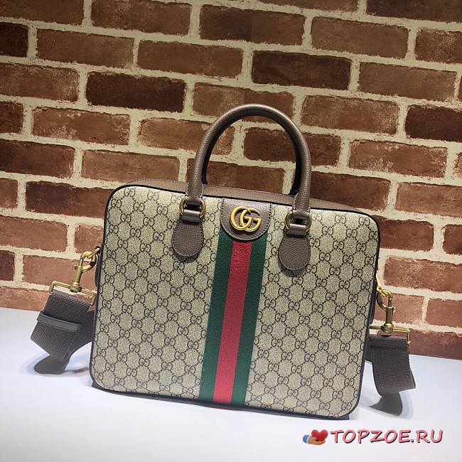 GUCCI OPHIDIA GG BRIEFCASE 574793 SIZE 36.5 CM - 1