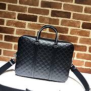 GUCCI GG EMBOSSED BRIEFCASE 450944 SIZE 38 CM - 4