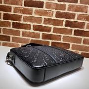 GG EMBOSSED BRIEFCASE BLACK 658573 SIZE 40 CM - 5