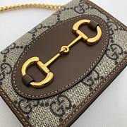 GUCCI 1955 HORSEBIT SMALL WALLET WITH CHAIN 623180 SIZE 11 CM - 4