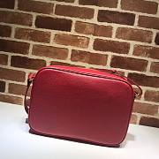 GUCCI PRINT MESSENGER SHOULDER BAG RED 523589 SIZE 33.5 CM - 2