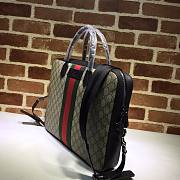 GUCCI GG SUPREME BRIEFCASE BLACK 387102 SIZE 37 CM - 5