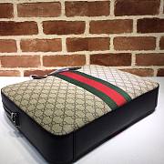 GUCCI GG SUPREME BRIEFCASE BLACK 387102 SIZE 37 CM - 4